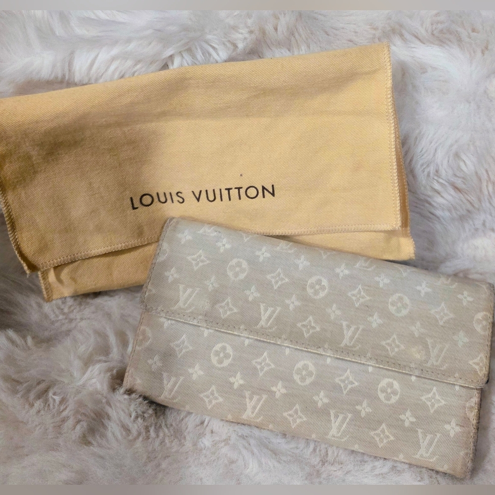 ✨️Authentic LV✨️ Denim Min Lin Continental Wallet